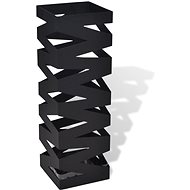 SHUMEE Umbrella and walking stick stand, black square, steel, 48,5 cm - Stand