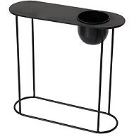 Boltze Folding table PLUTO, metal, height 56 cm, black - Flower Stand