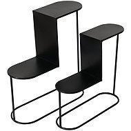 Boltze Pot stands PLUTO, 2 pcs, height 45-55 cm, black - Flower Stand