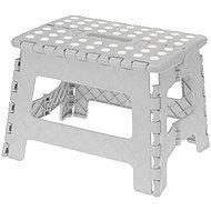 Storagesolutions Plastic folding chair, 29 × 22 × 22 cm, grey - Stool