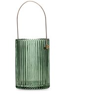 TEXTILOMANIA Lanate glass vase green - Vase