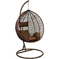 TEXTILOMANIE Marocco hanging armchair, brown - Hanging Chair