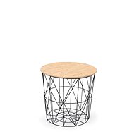 TEXTILOMANIE Rio příruční stolek černý - Night Stand