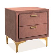 TEXTILOMANIE Monako Velvet růžový - Night Stand