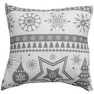 TEXTILOMANIE Decorative cushion Christmas grey - Pillow