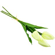DOMMIO Bundle of 3 Tulips, cream, 50 cm - Artificial Flower