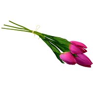 DOMMIO Bunch of 3 tulips, burgundy, 50 cm - Artificial Flower