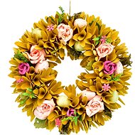 DOMMIO Easter decoration - Spring wreath decorated with eggs, diameter 30 cm - Wreath