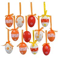 DOMMIO Easter eggs orange in bag 12 pcs, 6 × 4 cm - Easter Decoration