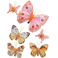 DOMMIO Butterflies with scissors 6 pcs, orange - Easter Decoration