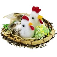 DOMMIO Chicken with rooster in the nest 7 × 9 cm - Easter Decoration