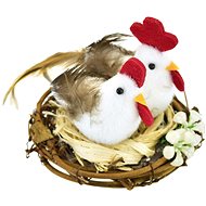 DOMMIO Chicken with rooster in the nest 9 × 10 cm - Easter Decoration