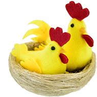 DOMMIO Chicken with rooster in the nest 8 × 10 cm - Easter Decoration