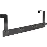 Walteco door hanger 4 hooks, hanging 40 mm, mat black - Coat Hanger