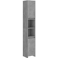 Shumee Bathroom cabinet concrete grey 30 × 30 × 183,5 cm - Bathroom Cabinet