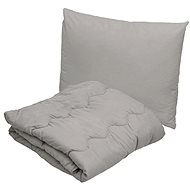 Textilomanie colour grey All-season quilted blanket with pillow - Bedding Set
