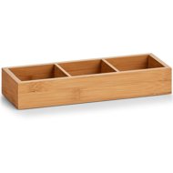 Zeller Bamboo box with compartments - Makeup Organiser