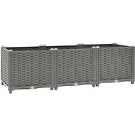Shumee Vyvýšený záhon 120 × 40 × 38 cm polypropylen - Vyvýšený záhon