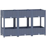 Shumee Vyvýšený záhon 120 × 40 × 71 cm polypropylen - Vyvýšený záhon