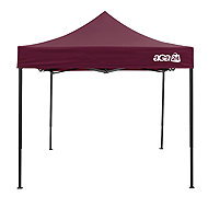 Aga Scissor stand without sides 3 × 3 m, dark red - Pop-up Canopy Tent