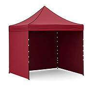 Aga Scissor stand PARTY 3 × 3 m, burgundy - Pop-up Canopy Tent