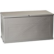 TOOMAX Garden storage box WOODYS, volume 420 l, light grey - Garden Bbox
