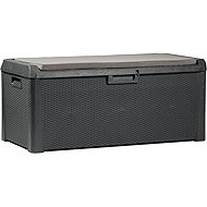 TOOMAX Garden storage box SANTORINI PLUS, volume 550 l, graphite - Garden Bbox