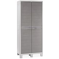 TOOMAX Garden cabinet WOODYS HIGH XL, light grey - Garden Storage Cabinet