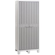 TOOMAX Garden cabinet Florida High XL, light grey - Garden Storage Cabinet