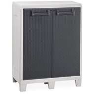 TOOMAX Garden cabinet Santorini Low XL, graphite - Garden Storage Cabinet