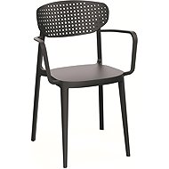 ROJAPLAST Garden chair AIRE ARMCHAIR, anthracite - Garden Chair
