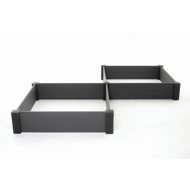 KETER Vista Modular Duo raised garden bed, wood plastic, grey - 2 pcs in the package - Raised Garden Bed