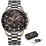Lige Men's Watch - 9982-7 + free gift - Watch