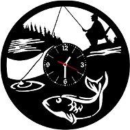 clock LP vynil 30cm Fisherman - Wall Clock