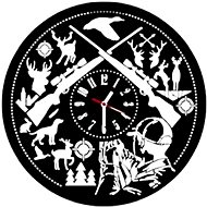 Clock LP vynil 30cm Crossed Rifles - Wall Clock