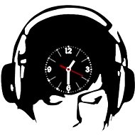 Clock LP vynil 30cm Man with headphones - Wall Clock