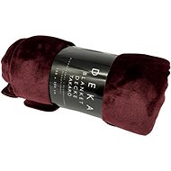 Home Elements Microflannel blanket 150 × 200 cm, burgundy - Blanket