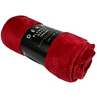 Home Elements Microflannel blanket 150 × 200 cm, red with texture - Blanket