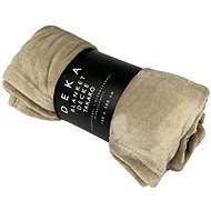 Home Elements Microflannel blanket 150 × 200 cm, beige - Blanket