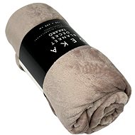 Home Elements Microflannel blanket 150 × 200 cm, brown-beige - Blanket