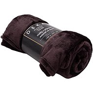 Home Elements Microflannel blanket 150 × 200 cm, dark brown - Blanket