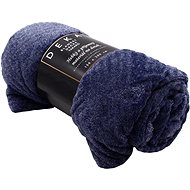 Home Elements Microflannel blanket 150 × 200 cm, blue with pattern - Blanket