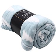 Home Elements Microflannel blanket 150 × 200 cm, tree pattern, light blue - Blanket