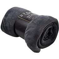 Home Elements Microflannel blanket 220 × 240 cm, grey with blue tint - Blanket