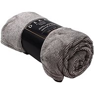 Home Elements Microflannel blanket 150 × 200 cm, grey with stripes - Blanket