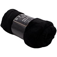 Home Elements Microflannel blanket 150 × 200 cm, black - Blanket