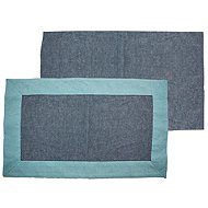 Home Elements Placemats light and dark blue, set of 4 - Placemat