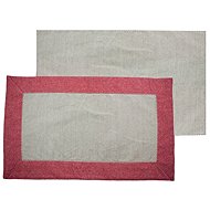 Home Elements Placemats beige and red, set of 4 - Placemat