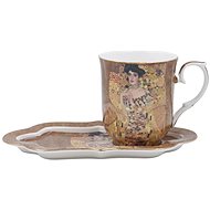Home Elements porcelain mug 360 ml, with coaster, Klimt, Adele - Mug