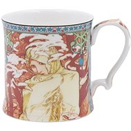 Home Elements porcelain mug 360 ml, Mucha Zima - Mug